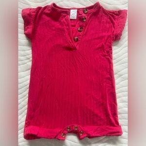 Lou Lou & Company Bright Pink Bodysuit